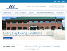 Tablet Screenshot of columbiasurgerycenter.com